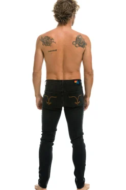 Denim | Denim | Aviator Nation MEN'S SLIM FIT SURFER DENIM JEAN - VINTAGE BLACK VINTAGEBLACK