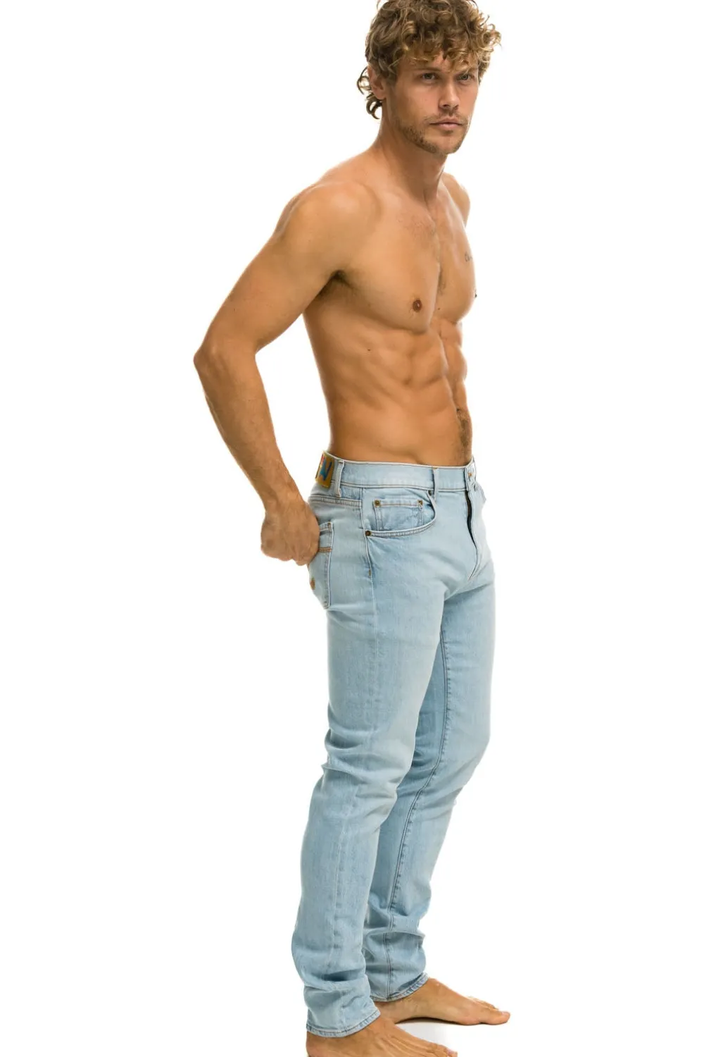 Denim | Denim | Aviator Nation MEN'S SLIM FIT SURFER DENIM JEAN - SUPER LIGHT SUPERLIGHT