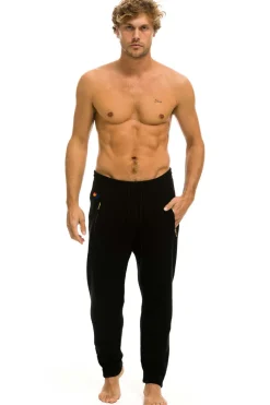 Sweatpants | Aviator Nation MEN'S VINTAGE CABIN CASHMERE SWEATER PANT- BLACK BLACKWOMENSAviatorNation
