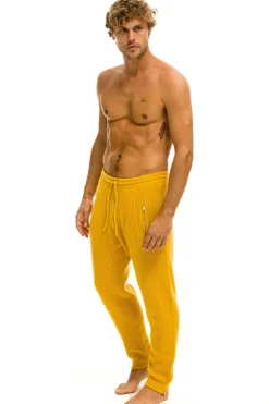Sweatpants | Aviator Nation MEN'S VINTAGE CABIN CASHMERE SWEATER PANT- GOLD GOLDWOMENSAviatorNation