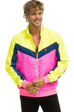 Wind Breakers | Aviator Nation MEN'S WINDBREAKER JACKET - NEON PINK NEONPINK