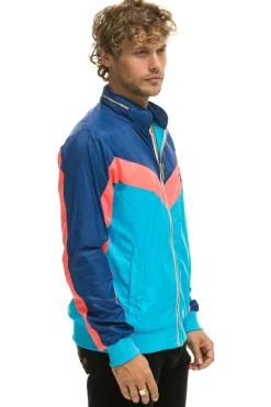 Wind Breakers | Aviator Nation MEN'S WINDBREAKER JACKET- NEON BLUE
