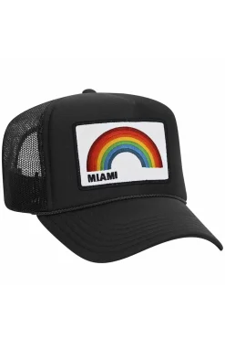 Trucker Hats | Trucker Hats | Aviator Nation MIAMI RAINBOW TRUCKER HAT