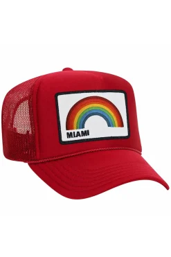 Trucker Hats | Trucker Hats | Aviator Nation MIAMI RAINBOW TRUCKER HAT