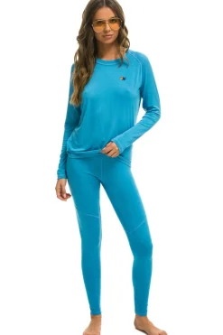 Base Layers | Aviator Nation MICRO MODAL BASE LAYER BOTTOM - OCEAN