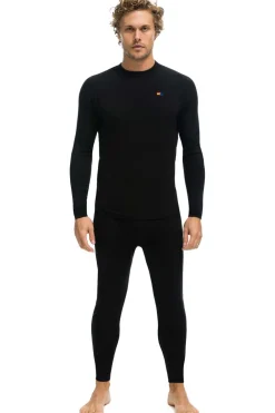 Base Layers | Aviator Nation MICRO MODAL BASE LAYER BOTTOM - BLACK