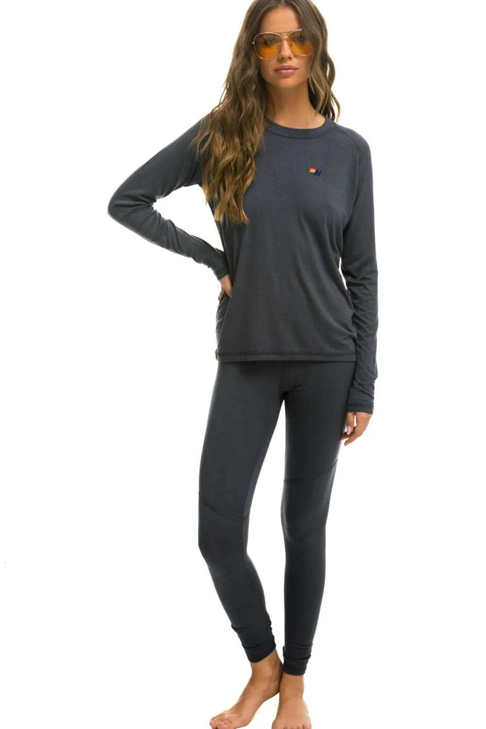 Base Layers | Aviator Nation MICRO MODAL BASE LAYER BOTTOM - TITANIUM