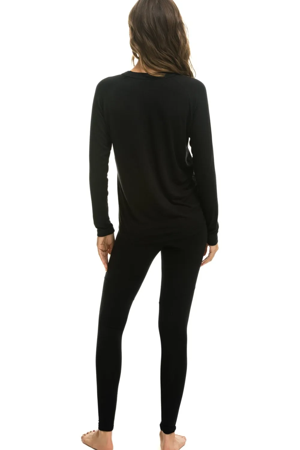 Base Layers | Aviator Nation MICRO MODAL BASE LAYER BOTTOM - BLACK