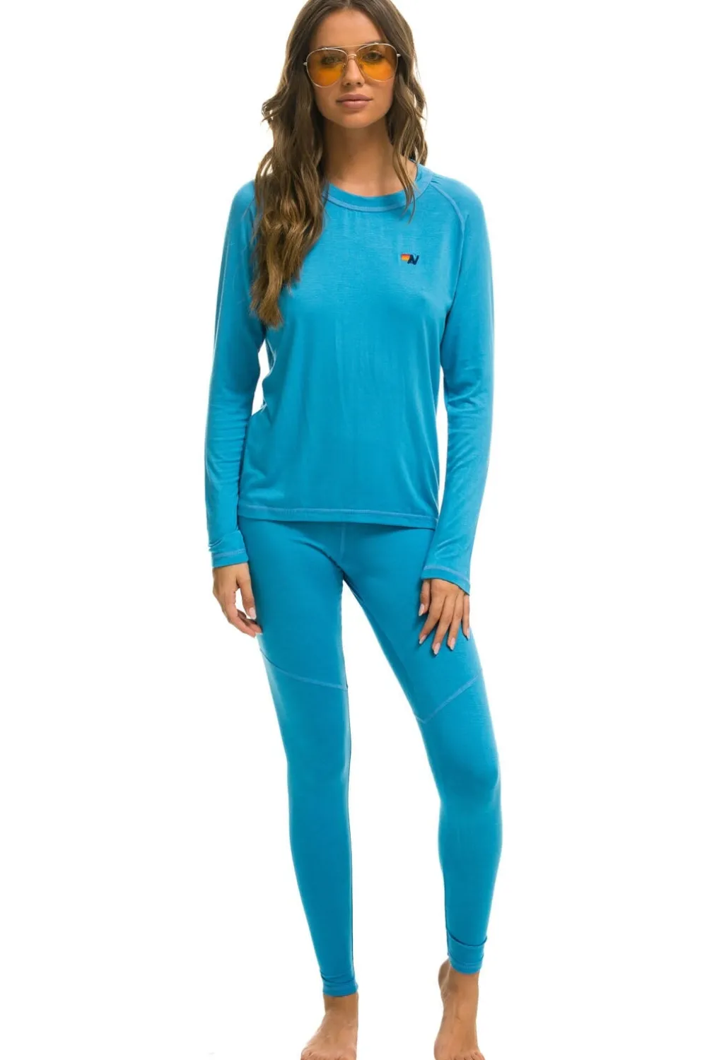 Base Layers | Aviator Nation MICRO MODAL BASE LAYER BOTTOM - OCEAN