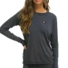 Base Layers | Aviator Nation MICRO MODAL BASE LAYER TOP - TITANIUM