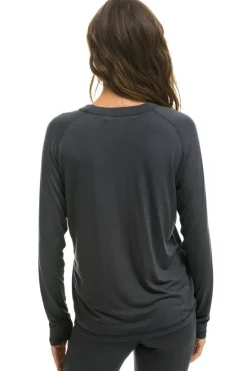 Base Layers | Aviator Nation MICRO MODAL BASE LAYER TOP - TITANIUM