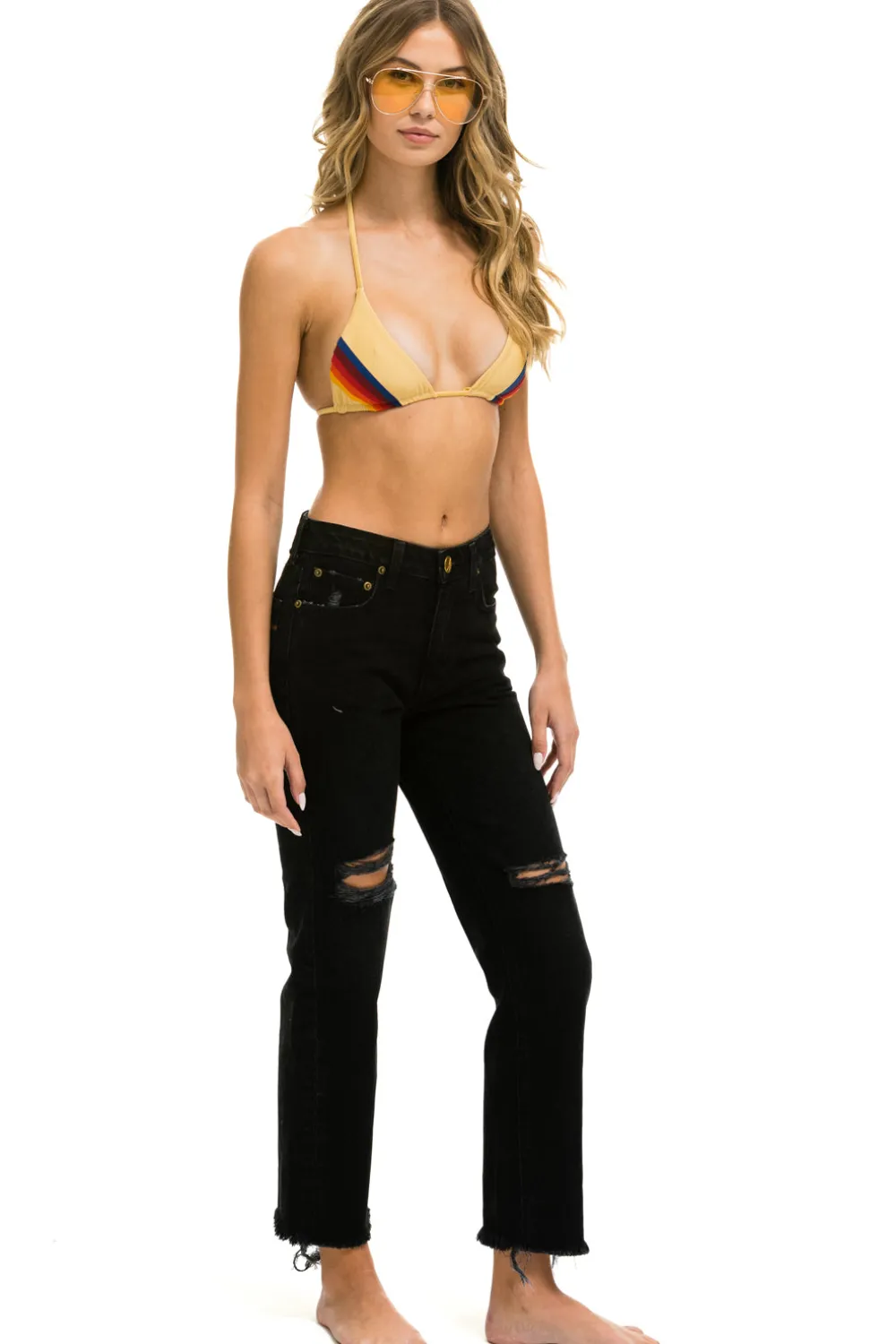 Denim | Denim | Aviator Nation MID RISE CANYON JEAN - VINTAGE BLACK VINTAGEBLACK