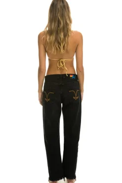 Denim | Denim | Aviator Nation MID RISE RELAXED SURFER JEAN - VINTAGE BLACK VINTAGEBLACK