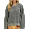 Sweatshirts | Sweatshirts | Aviator Nation MOUNTAIN STITCH RELAXED CREW SWEATSHIRT - HEATHER // GREY HEATHER//GREY