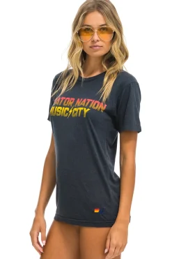 Tees | Tees | Aviator Nation NASHVILLE MUSIC CITY TEE - CHARCOAL