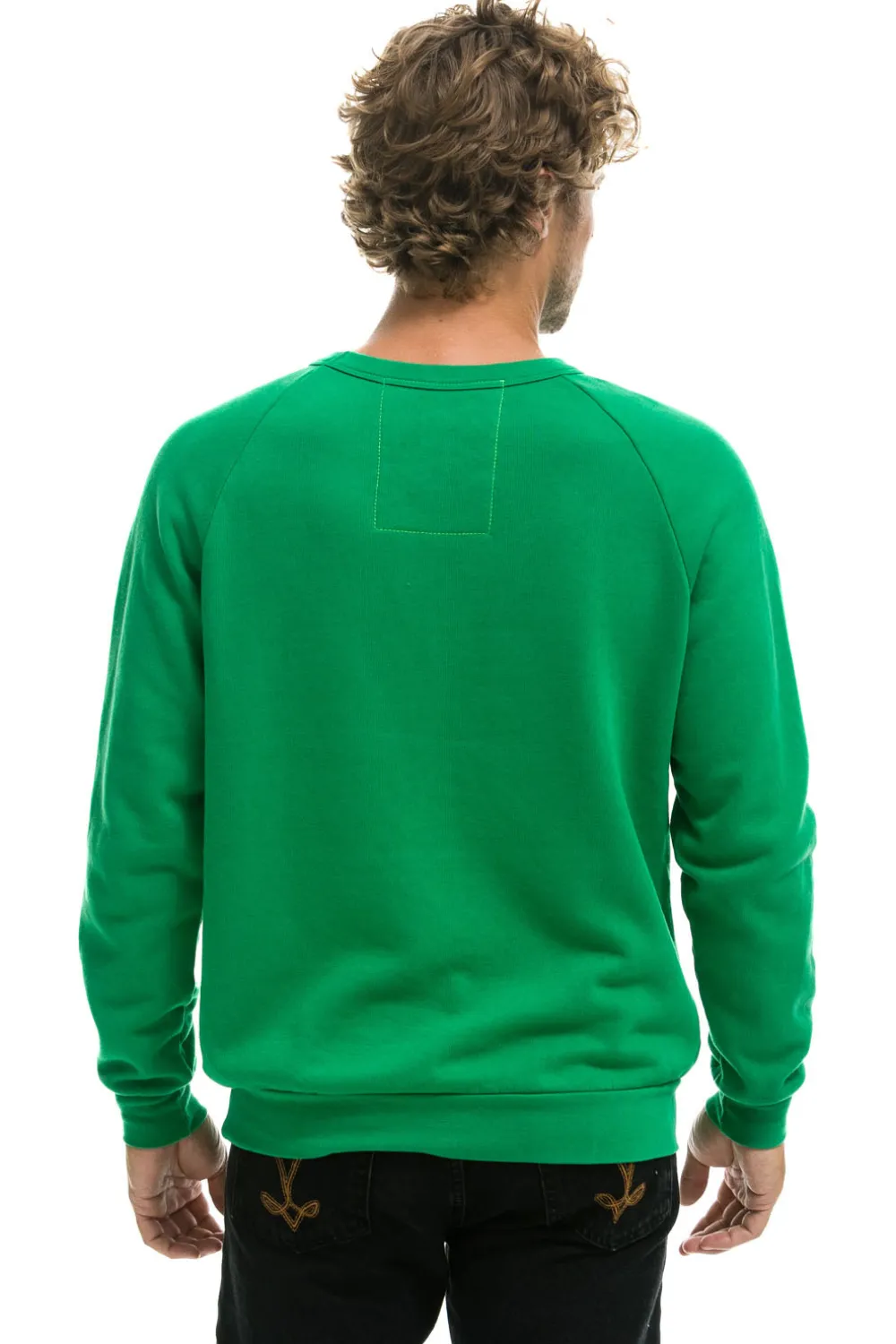 Sweatshirts | Sweatshirts | Aviator Nation NEVER STOP CHASING RAINBOWS CREW SWEATSHIRT - KELLY GREEN KELLYGREEN
