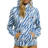 Hoodies | Hoodies | Aviator Nation NINJA PULLOVER HOODIE - BLUE TIGER BLUETIGER
