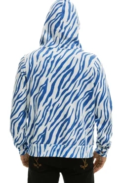 Hoodies | Hoodies | Aviator Nation NINJA PULLOVER HOODIE - BLUE TIGER BLUETIGER