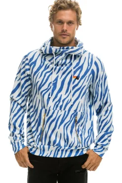 Hoodies | Hoodies | Aviator Nation NINJA PULLOVER HOODIE - BLUE TIGER BLUETIGER