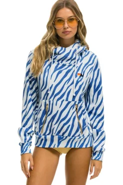Hoodies | Hoodies | Aviator Nation NINJA PULLOVER HOODIE - BLUE TIGER BLUETIGER