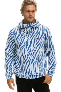 Hoodies | Hoodies | Aviator Nation NINJA PULLOVER HOODIE - BLUE TIGER BLUETIGER