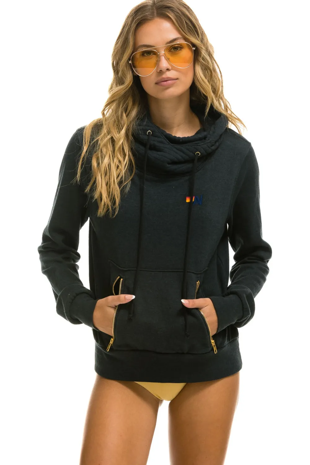 Hoodies | Hoodies | Aviator Nation NINJA PULLOVER HOODIE - CHARCOAL