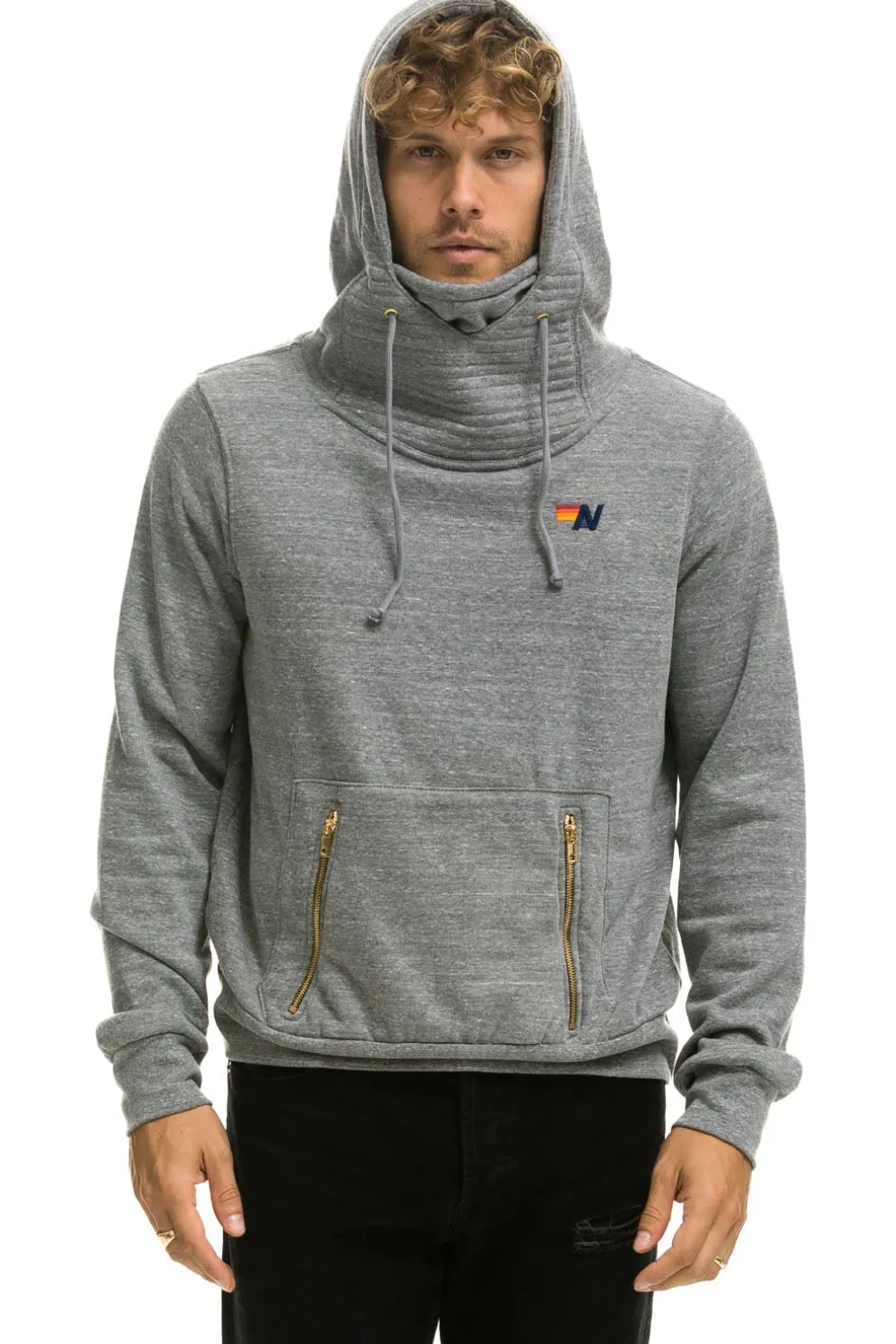 Hoodies | Hoodies | Aviator Nation NINJA PULLOVER HOODIE - HEATHER GREY HEATHERGREY