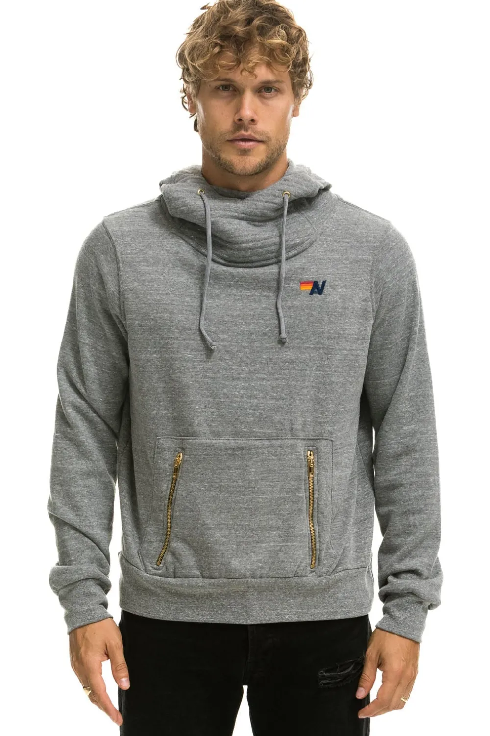 Hoodies | Hoodies | Aviator Nation NINJA PULLOVER HOODIE - HEATHER GREY HEATHERGREY