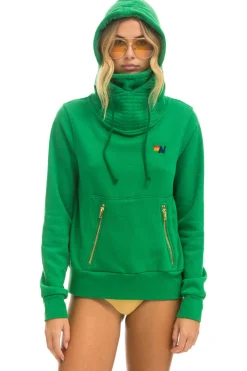 Hoodies | Hoodies | Aviator Nation NINJA PULLOVER HOODIE - KELLY GREEN KELLYGREEN