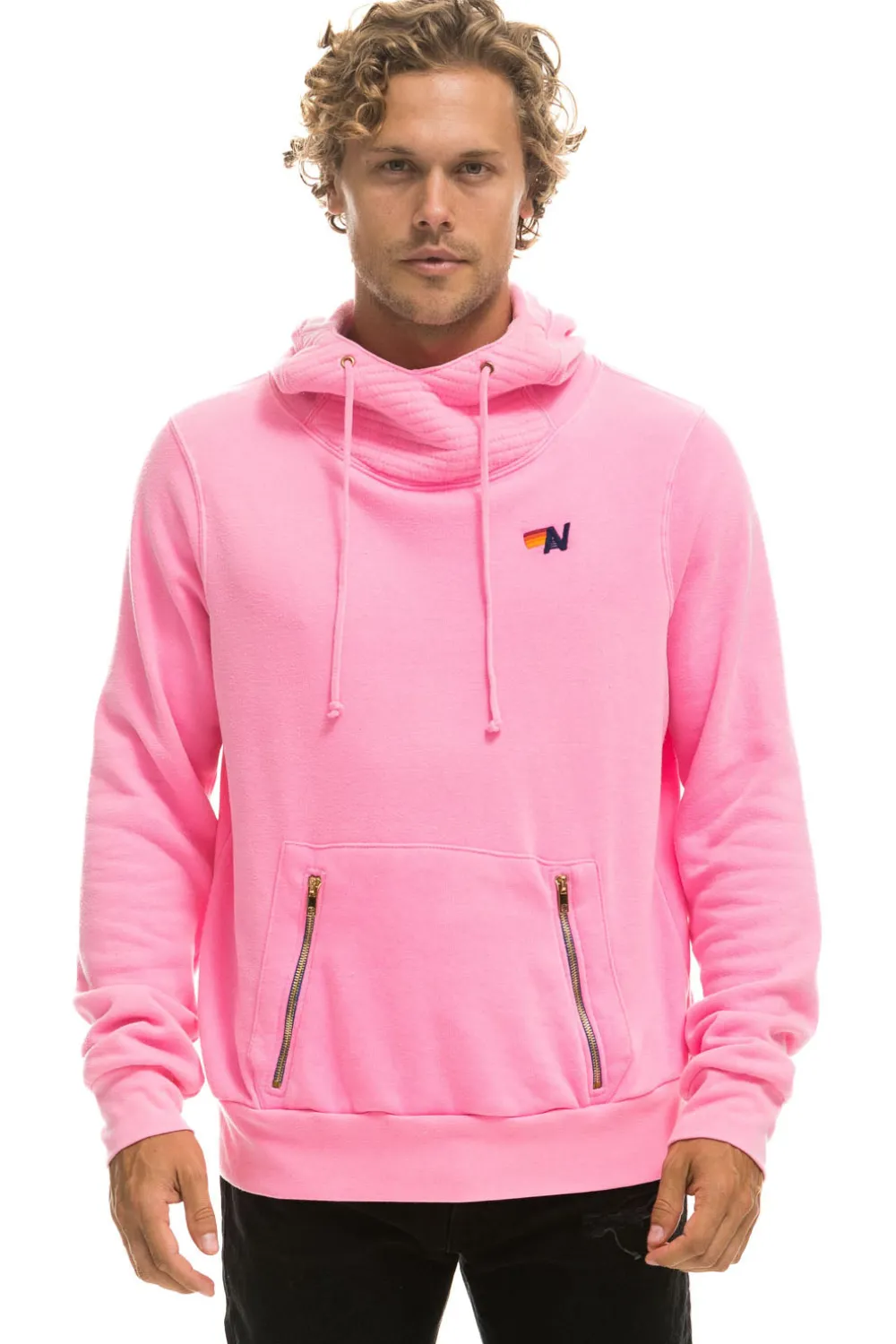 Hoodies | Hoodies | Aviator Nation NINJA PULLOVER HOODIE - NEON PINK NEONPINK