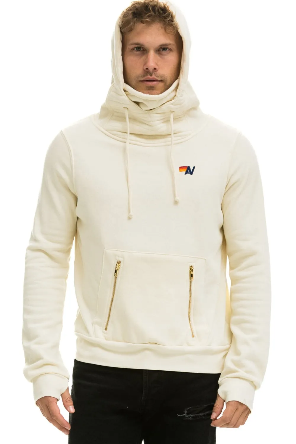 Hoodies | Hoodies | Aviator Nation NINJA PULLOVER HOODIE - VINTAGE WHITE VINTAGEWHITE