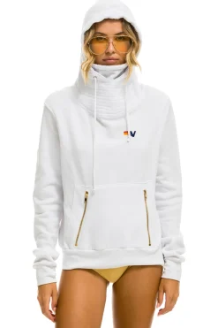 Hoodies | Hoodies | Aviator Nation NINJA PULLOVER HOODIE - WHITE