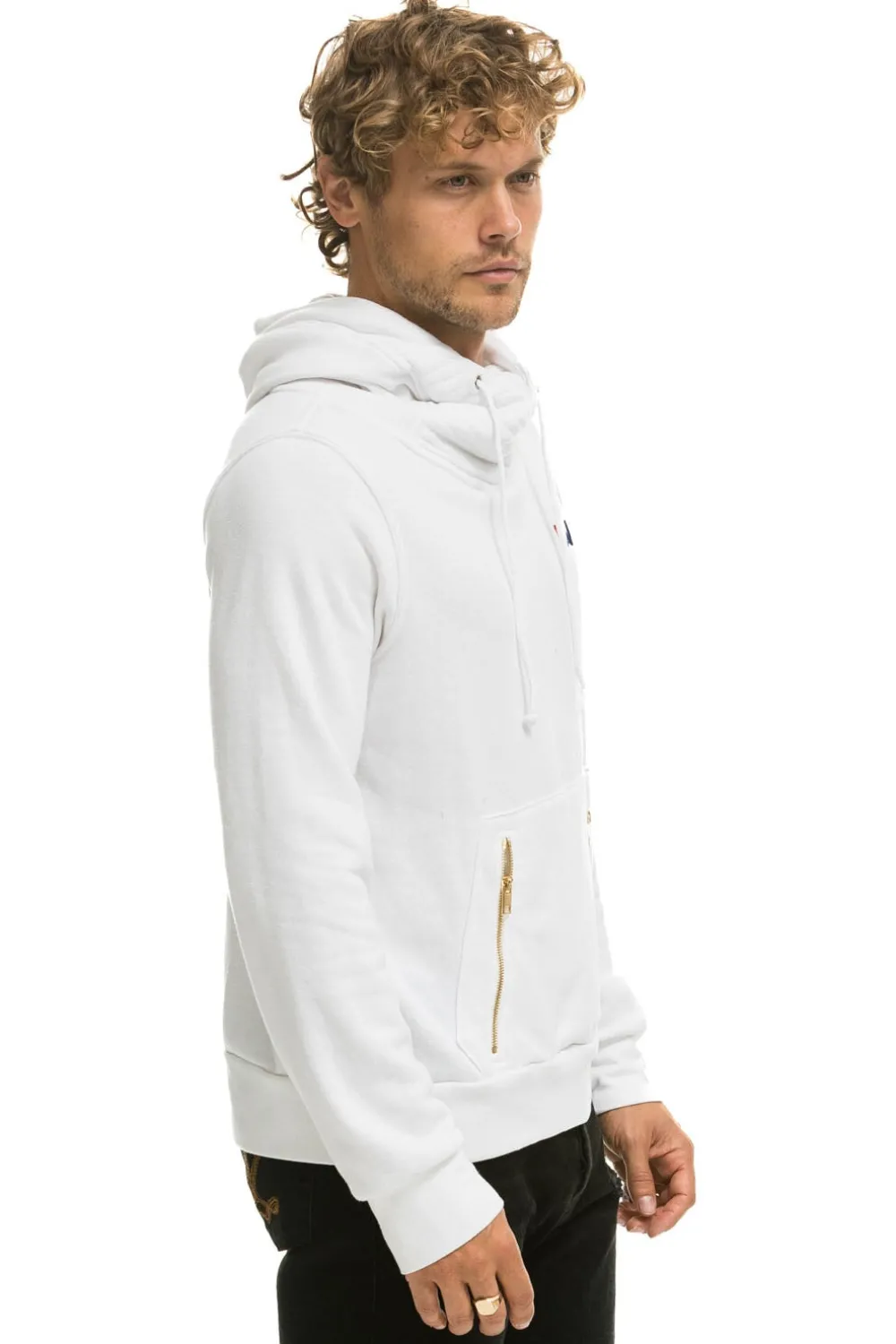 Hoodies | Hoodies | Aviator Nation NINJA PULLOVER HOODIE - WHITE