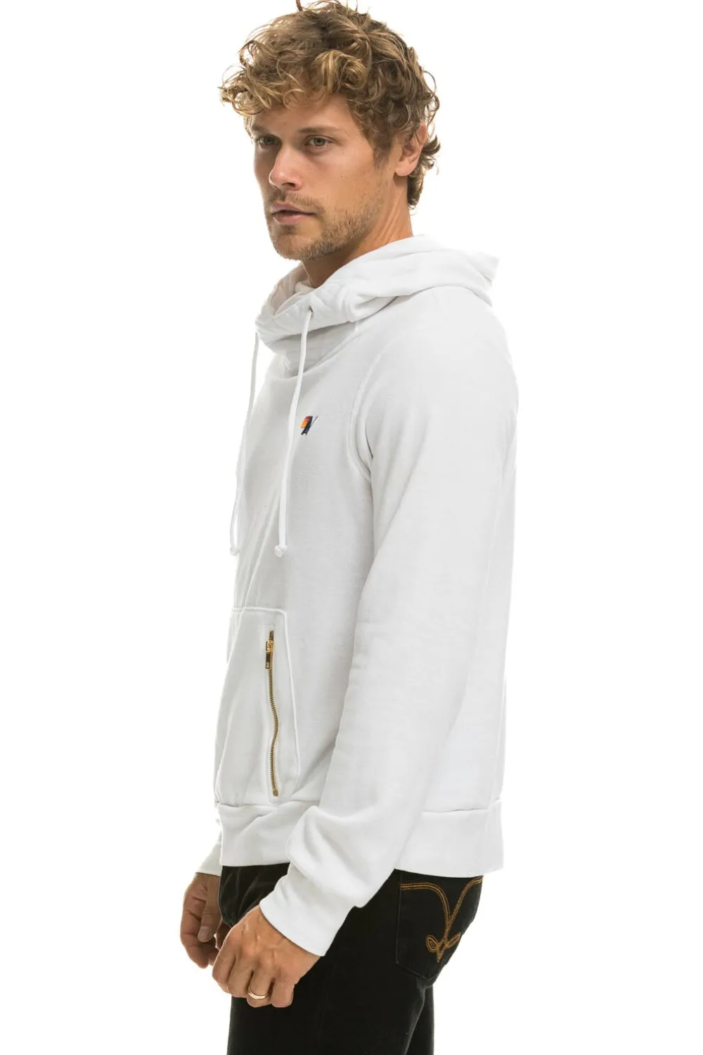 Hoodies | Hoodies | Aviator Nation NINJA PULLOVER HOODIE - WHITE