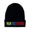 Beanies | Beanie | Aviator Nation PALM TREE FESTIVAL ASPEN 2023 BEANIE - BLACK