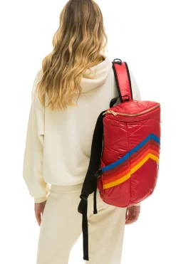 Backpacks | Backpacks | Aviator Nation PEAK PUFFER BACKPACK - CHERRY GLOSSY CHERRYGLOSSY