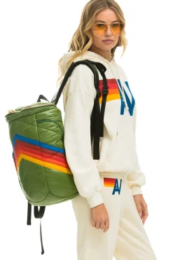 Backpacks | Backpacks | Aviator Nation PEAK PUFFER BACKPACK - GARDEN GREEN GLOSSY GARDENGREENGLOSSY