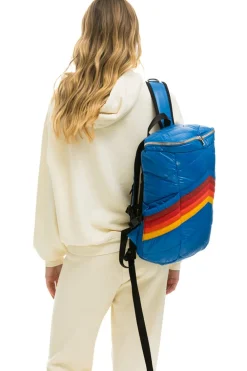 Backpacks | Backpacks | Aviator Nation PEAK PUFFER BACKPACK - SNORKEL BLUE GLOSSY SNORKELBLUEGLOSSY