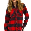 Tees | Aviator Nation PLAID FLANNEL LIGHT WEIGHT UNISEX WESTERN SHIRT - BUFFALO PLAID BUFFALOPLAID