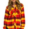 Tees | Aviator Nation PLAID FLANNEL LIGHT WEIGHT UNISEX WESTERN SHIRT - SURFY PLAID SURFYPLAID