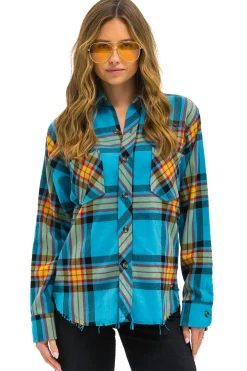 Tees | Aviator Nation PLAID FLANNEL LIGHT WEIGHT UNISEX WESTERN SHIRT - JACKSON PLAID JACKSONPLAID