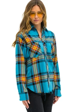 Tees | Aviator Nation PLAID FLANNEL LIGHT WEIGHT UNISEX WESTERN SHIRT - JACKSON PLAID JACKSONPLAID