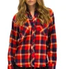 Tees | Aviator Nation PLAID FLANNEL WESTERN SHIRT - RUGBY PLAID RUGBYPLAID