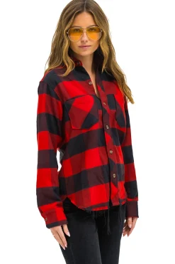 Tees | Aviator Nation PLAID FLANNEL WESTERN SHIRT - BUFFALO PLAID BUFFALOPLAID
