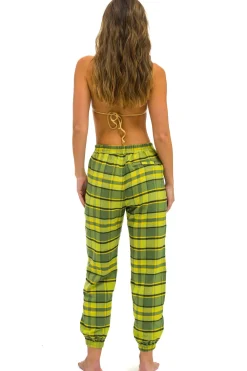 Sweatpants | Aviator Nation PLAID LODGE PANT - AVOCADO PLAID AVOCADOPLAID