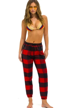Sweatpants | Aviator Nation PLAID LODGE PANT - BUFFALO PLAID BUFFALOPLAID