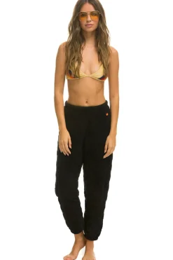 Sweatpants | Aviator Nation QUILTED SWEATPANTS - BLACK