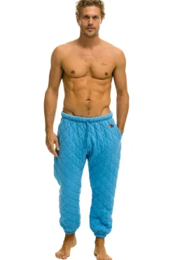 Sweatpants | Aviator Nation QUILTED SWEATPANTS - OCEAN