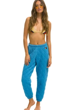 Sweatpants | Aviator Nation QUILTED SWEATPANTS - OCEAN