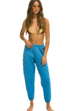 Sweatpants | Aviator Nation QUILTED SWEATPANTS - OCEAN